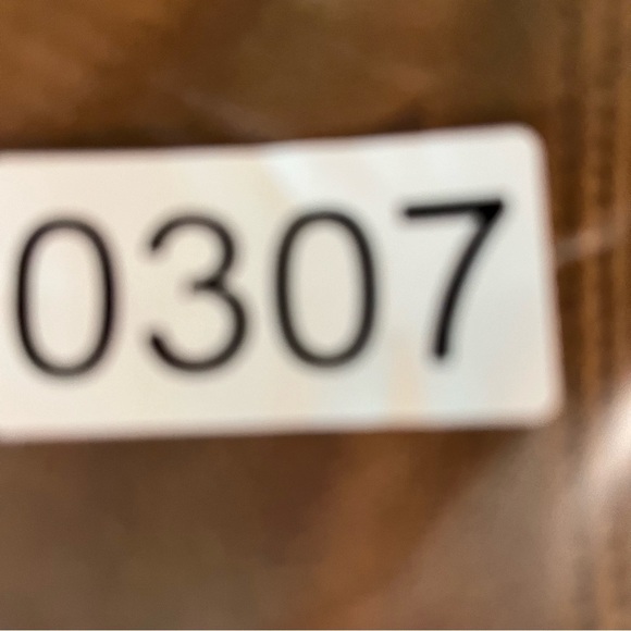 Spanx M Faux Suede Leggings Rich Caramel 0307 Brown medium seam soft stretch - Picture 12 of 12